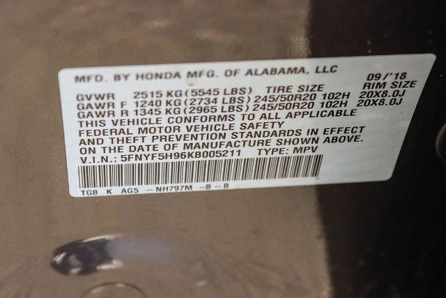 2019 Honda Pilot Touring 8-Passenger