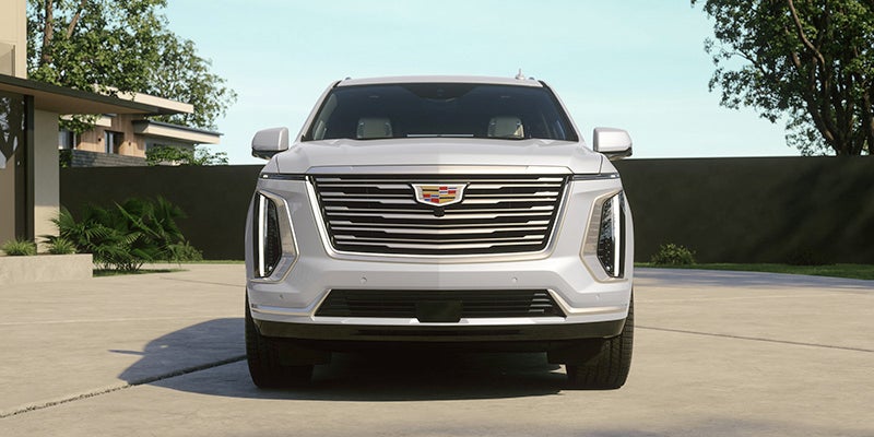 2026 Cadillac Escalade trim levels, including Luxury, Premium Luxury, Sport, and V-Series with varying luxury features and performance options