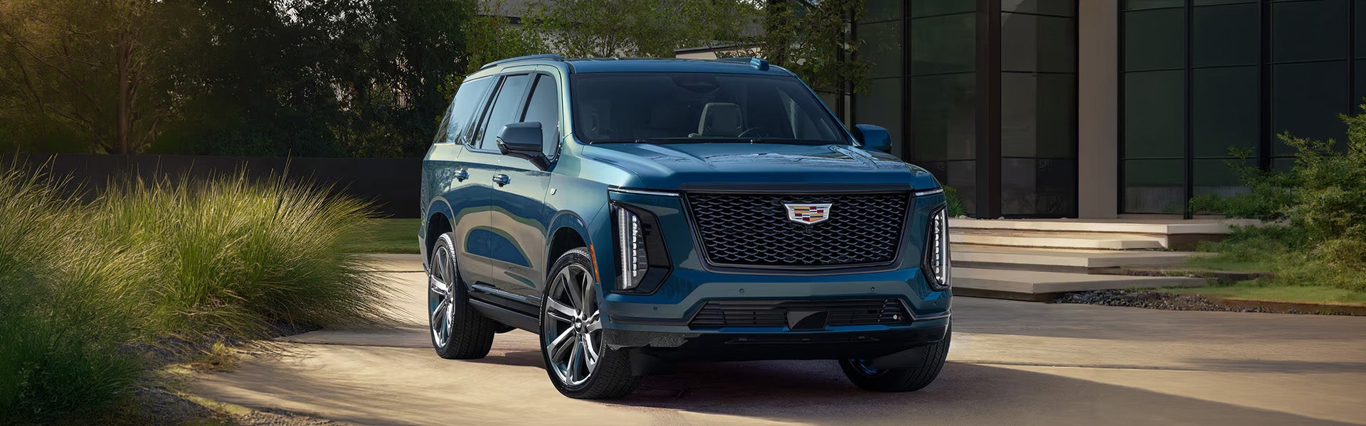 Blue Cadillac Escalade